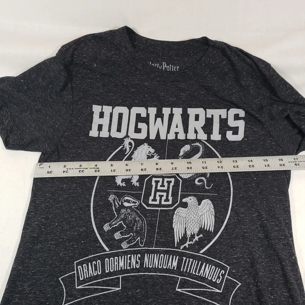 Harry Potter Hogwarts Houses Crest T Shirt Gray Youth Small‎